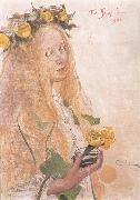 Carl Larsson, Suzanne,Study for For Karin-s Name-Day